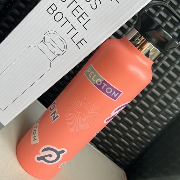 Peloton 24oz Stainless Steel Sticker Bottle, Orange - Picture 16 of 16